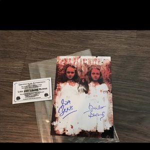 Autographed picture (The Twins from the Shining)